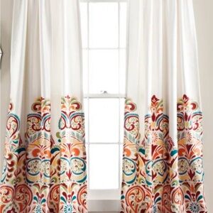 Vibrant Paisley Pattern Curtains